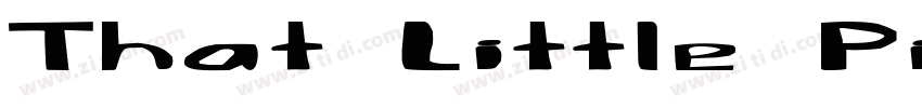 That Little Piggy字体转换